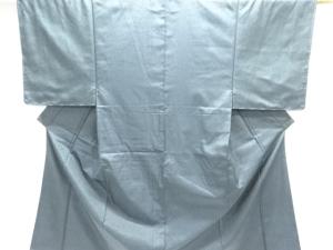未使用品　亀甲絣模様織出し西陣お召男物着物アンサンブル